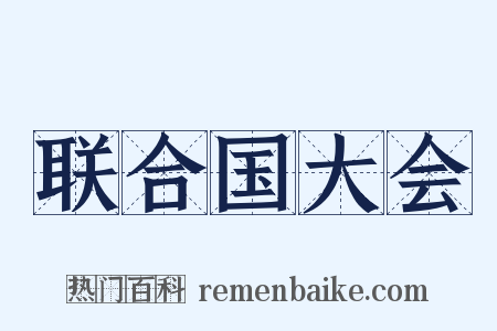 联合国大会是什么意思的图片